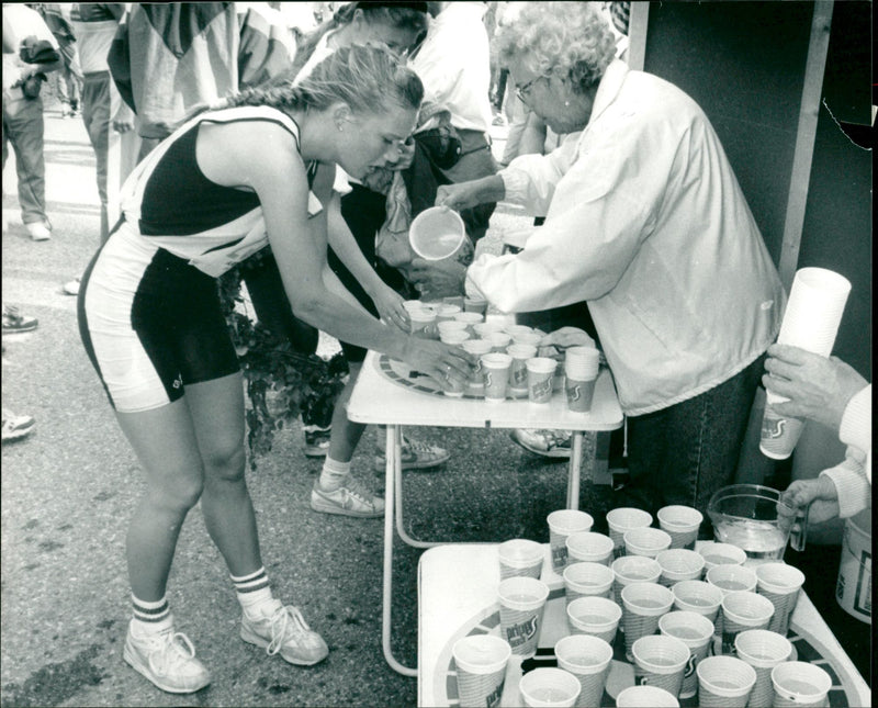 Liquid control during the Vindelälv race - Vintage Photograph