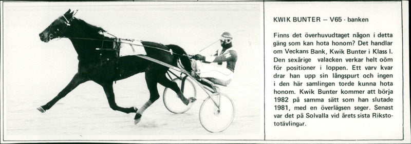 Kwik Bunter - Vintage Photograph