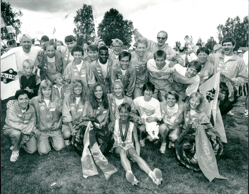 Vindelälvsloppet. Skellefteås 2 victories - Vintage Photograph