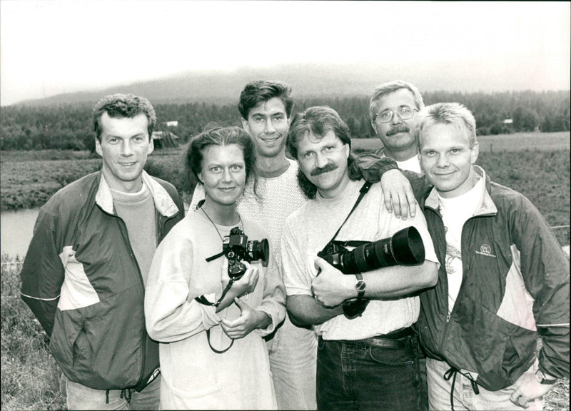 VK reportage team Vindelälvsloppet - Vintage Photograph