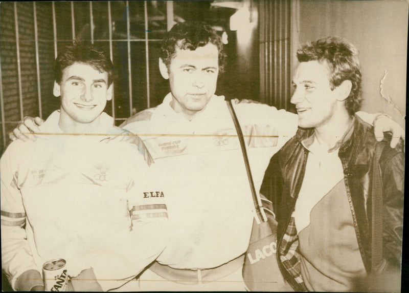 Henrik Sundström, Hans Olsson and Mats Wilander - Vintage Photograph