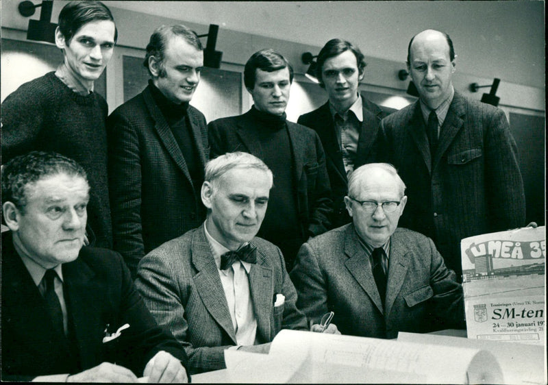 Tennis. SM lottning i Umeå - Vintage Photograph