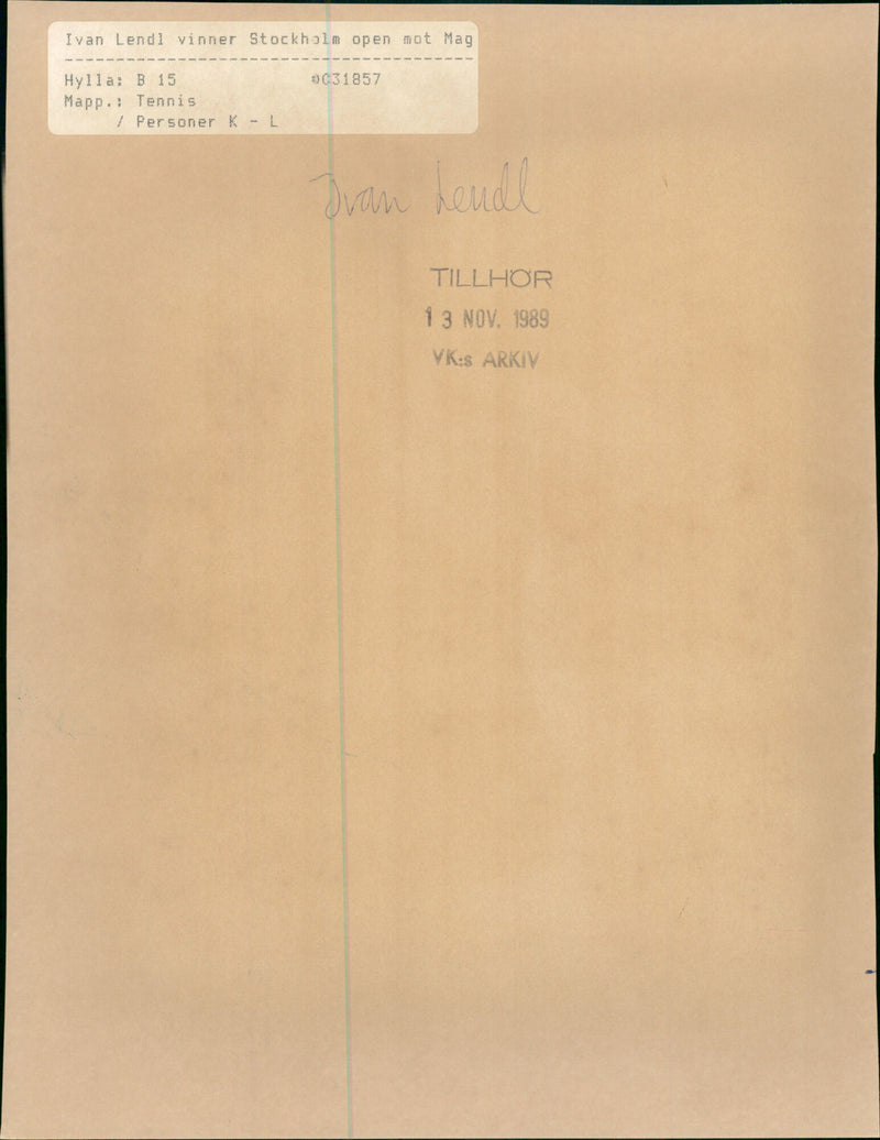 Ivan Lendl - Vintage Photograph