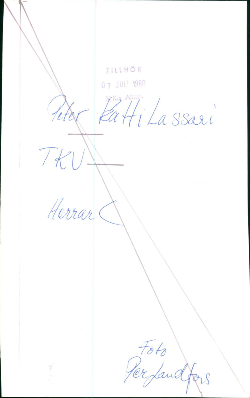 Peter Kattilasaari - Vintage Photograph