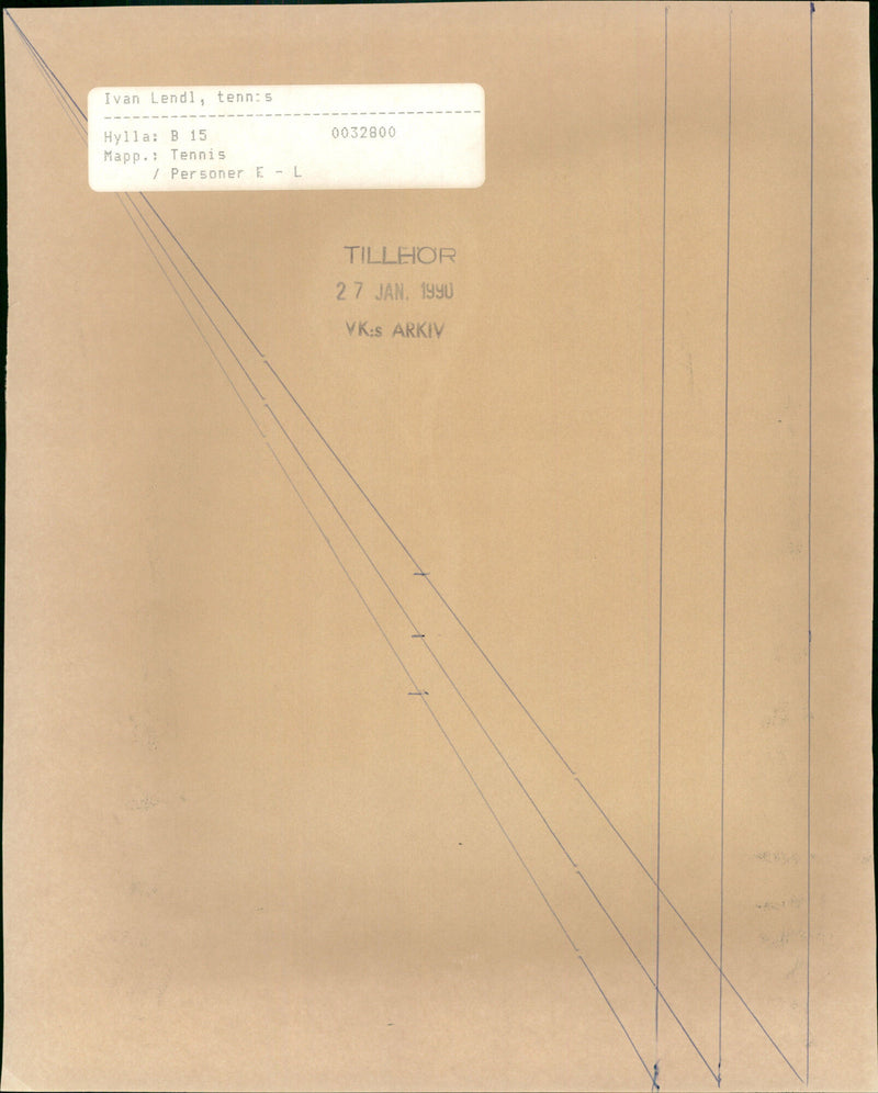 Ivan Lendl - Vintage Photograph