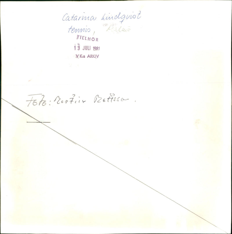 Catarina Lindqvist - Vintage Photograph