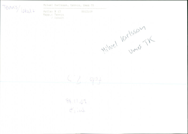 Mikael Karlsson - Vintage Photograph