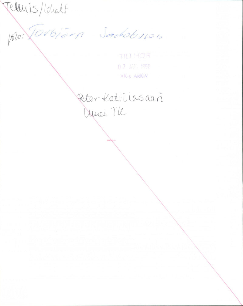 Peter Kattilasaari - Vintage Photograph