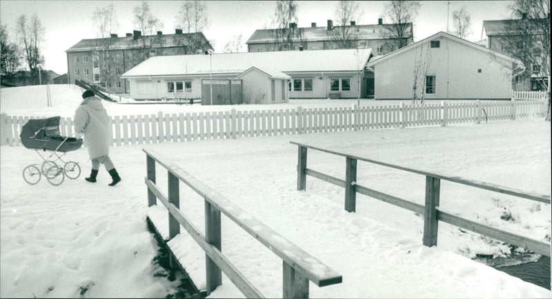 Daycare Reveling in Haga, Umeå - Vintage Photograph