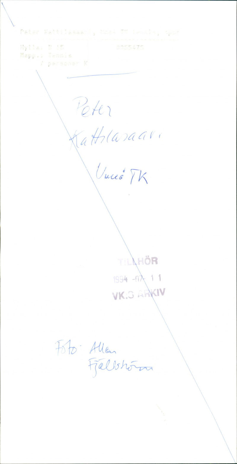 Peter Kattilasaari - Vintage Photograph