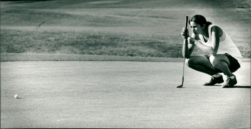 Matilda Vestman, Umeå golfklubb - Vintage Photograph