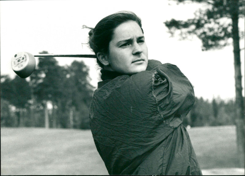 Matilda Vestman, golf, Umeå GK - Vintage Photograph