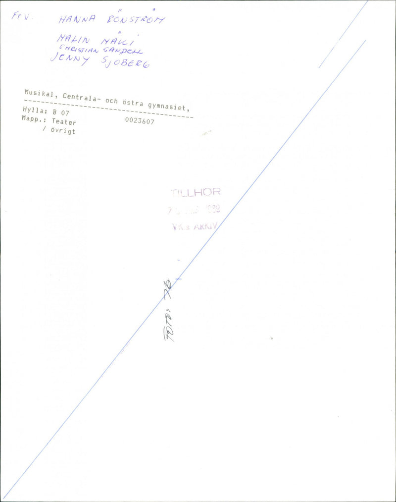 Musical Central and Eastern High School - Vintage Photograph