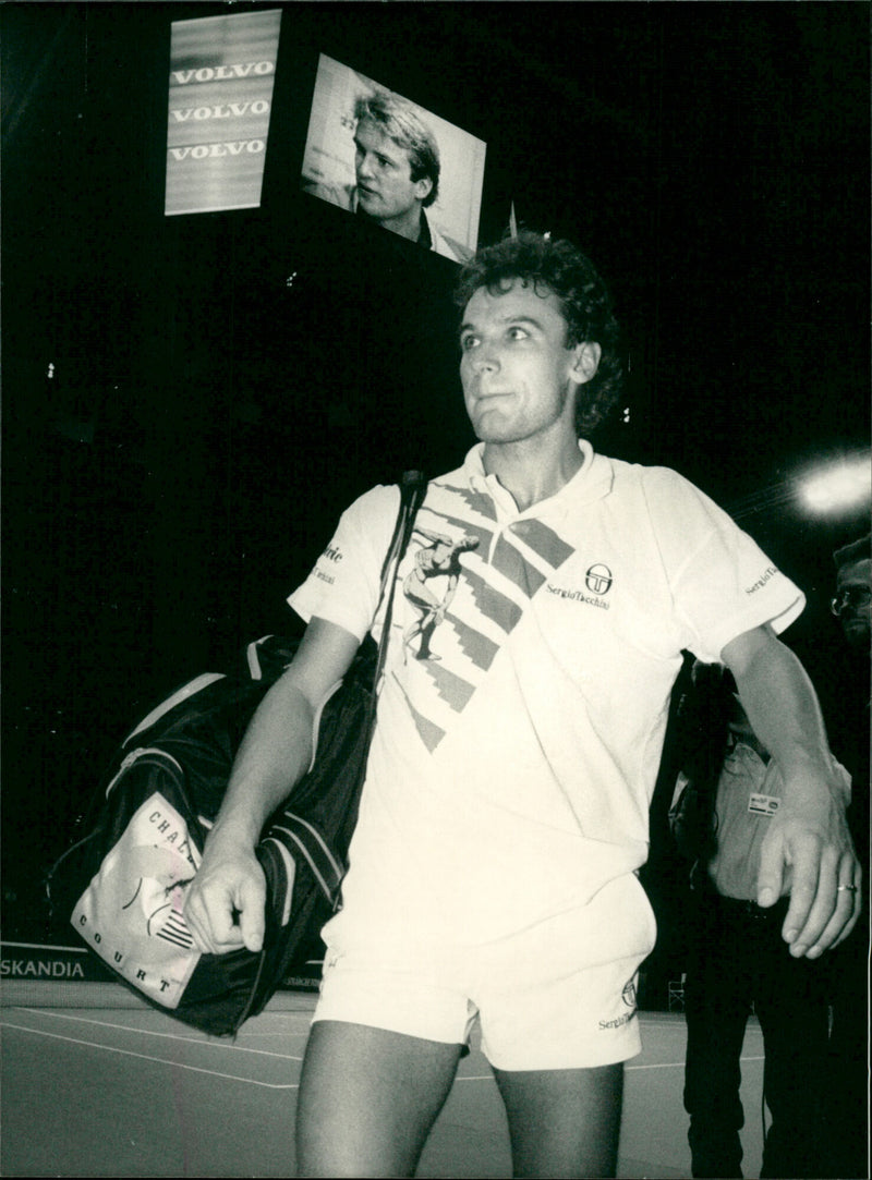 1996 TENNIS PERSONS WILANDER MATS MILANDER SHELF TEUNIS ARCHIVE CLAUS FRESBEN FOLD - Vintage Photograph