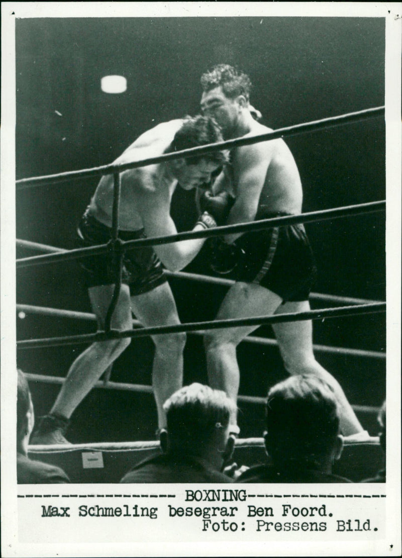 Max Schmeling defeats Ben Foord - Vintage Photograph