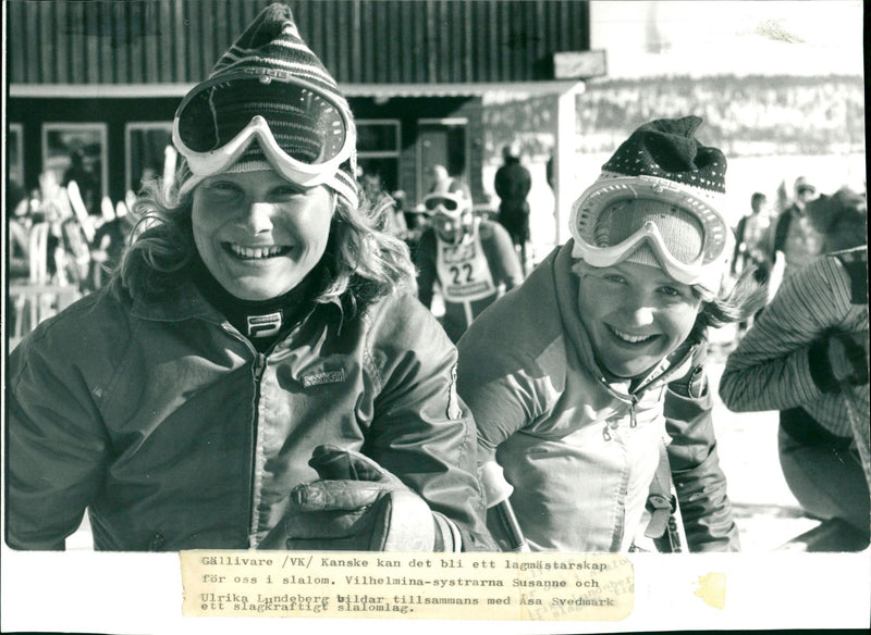 Susanne and Ulrika Lundeberg - Vintage Photograph