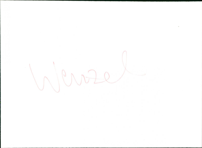 Andreas Wenzel - Vintage Photograph