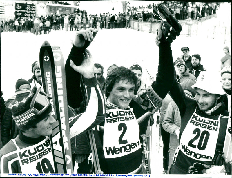 Petar Popangelov, Klaus Heidegger and Mauro Bernardi - Vintage Photograph