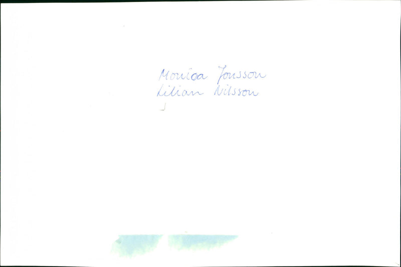 Monica Jonsson and Lilian Nilsson - Vintage Photograph