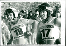 Andreas Wenzel and Phil Mahre after downhill training in Kitzbühel - Vintage Photograph