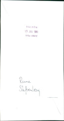 Rune Säfvenberg - Vintage Photograph