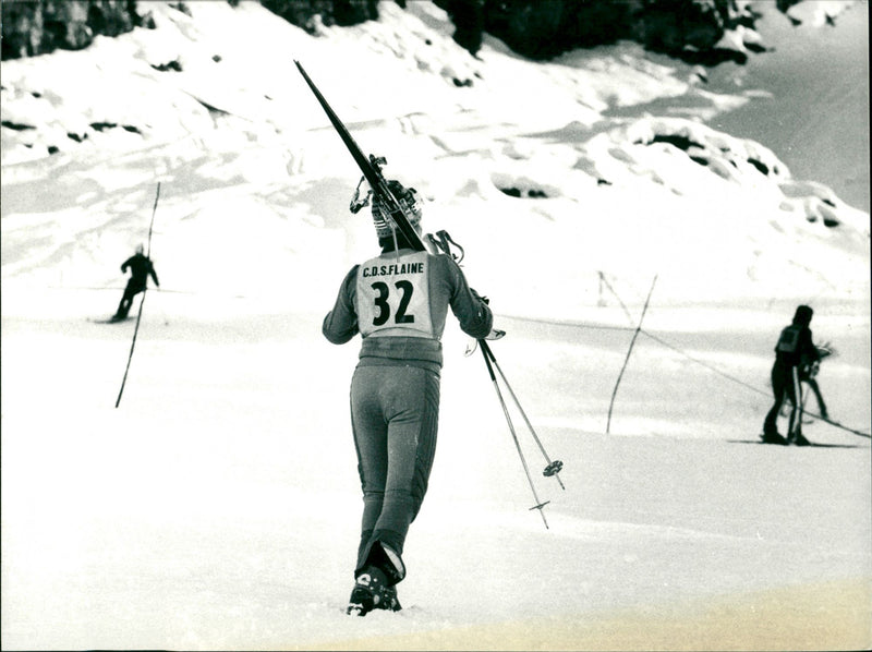 Stig Strand slalom - Vintage Photograph