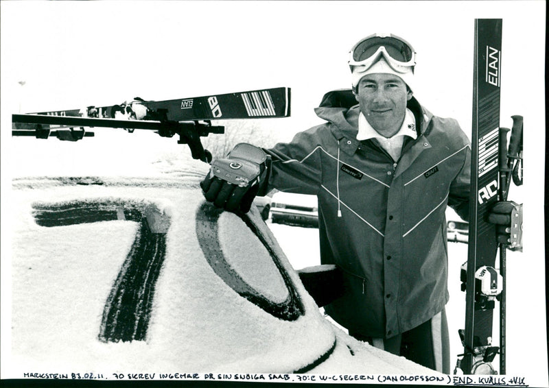 Ingemar Stenmark after the 70th World Cup victory - Vintage Photograph