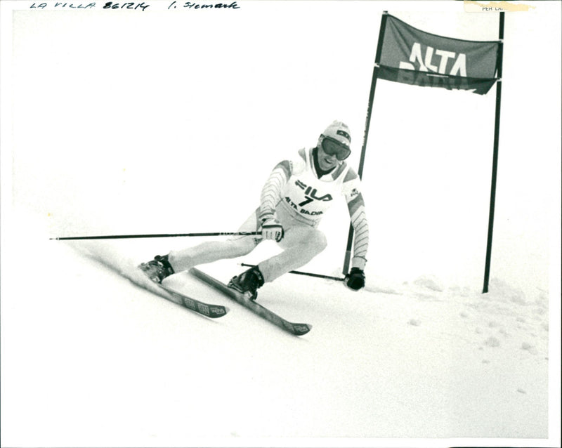 Ingemar Stenmark in La Villa - Vintage Photograph