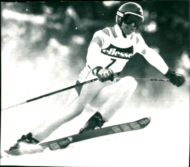 Ingemar Stenmark in Super-G - Vintage Photograph