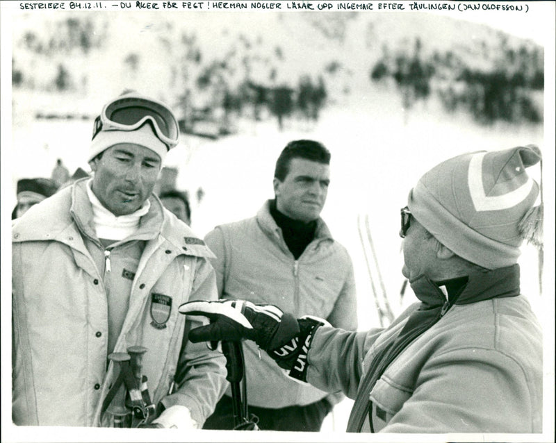 Ingemar Stenmark and Hermann Nogler - Vintage Photograph