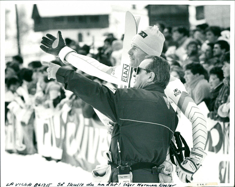 Ingemar Stenmark and Hermann Nogler - Vintage Photograph