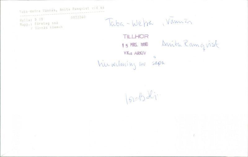 1990 CONTINUE COMMUNITY WANNA ENNAS MRS HIEVELNING VANNAS ARCHIVE LOU BELI WEBA - Vintage Photograph