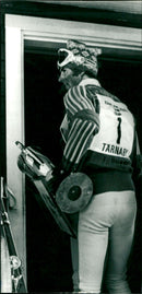 Ingemar Stenmark with the prize cup in Tärnaby - Vintage Photograph