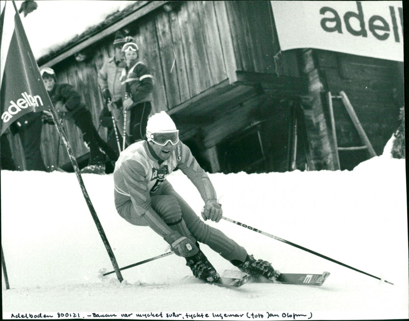 Ingemar Stenmark in Adelboden - Vintage Photograph