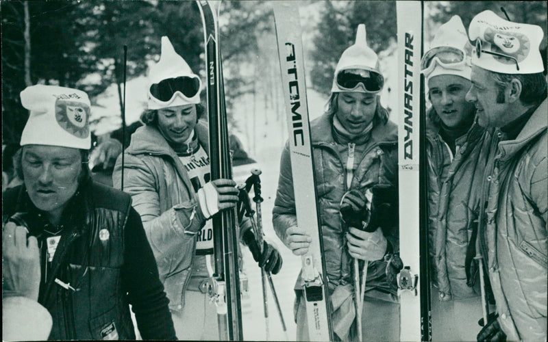 Ingemar Stenmark, Torsten Jakobsson, Stig Strand m fl - Vintage Photograph