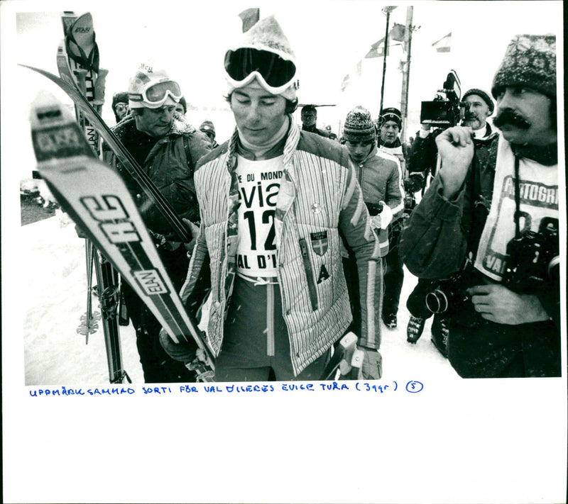 Ingemar Stenmark in Val-d'Isère - Vintage Photograph