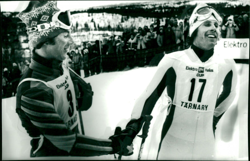 Ingemar Stenmark and Hinders in Tärnaby - Vintage Photograph