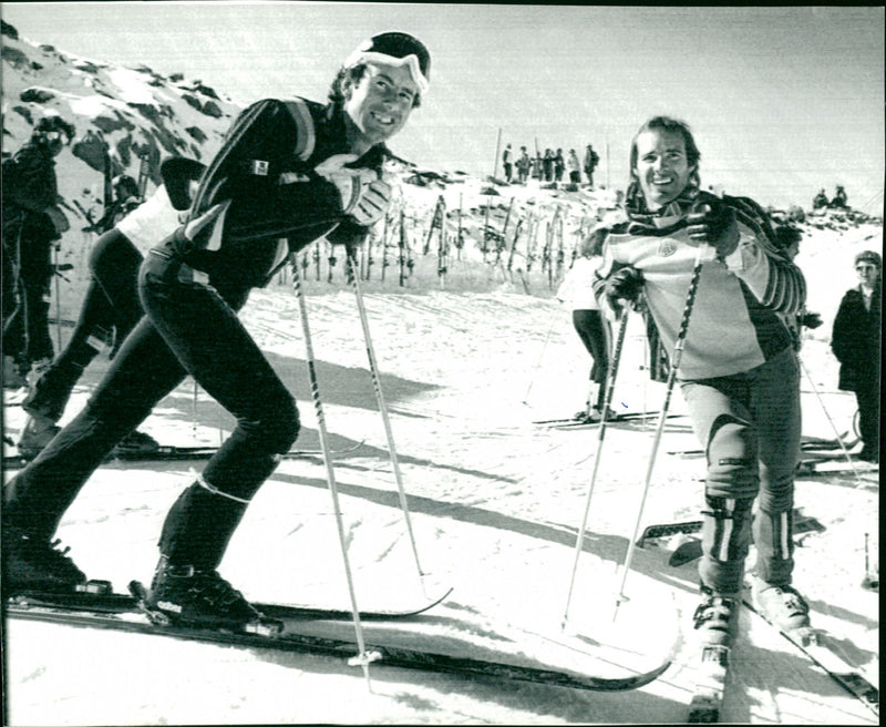 Ingemar Stenmark och Phil Mahre - Vintage Photograph