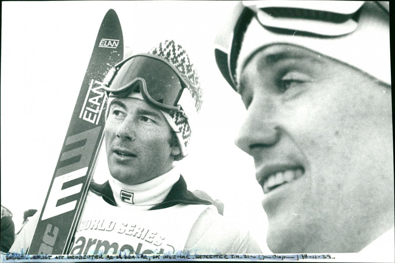 Ingemar Stenmark and Christian Neureuther - Vintage Photograph