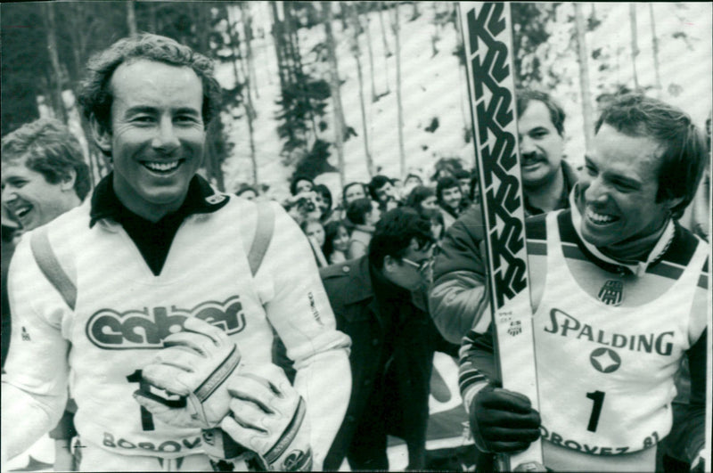 Ingemar Stenmark och Steve Mahre - Vintage Photograph