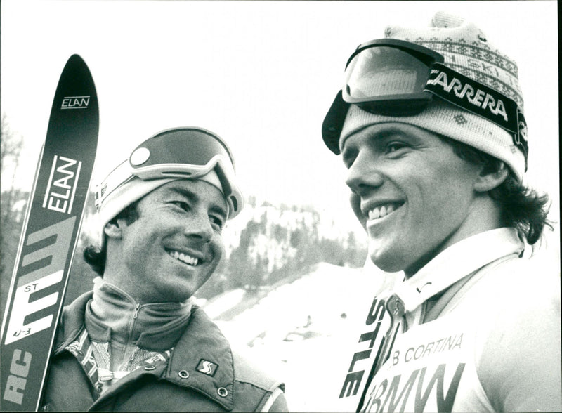 Ingemar Stenmark and Andreas Wenzel - Vintage Photograph