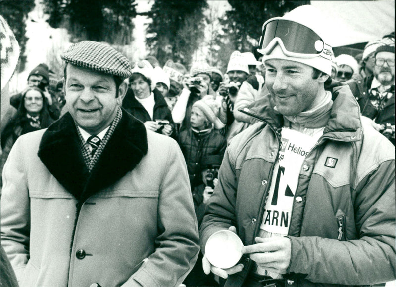 Ingemar Stenmark and Martin Emanuelsson - Vintage Photograph