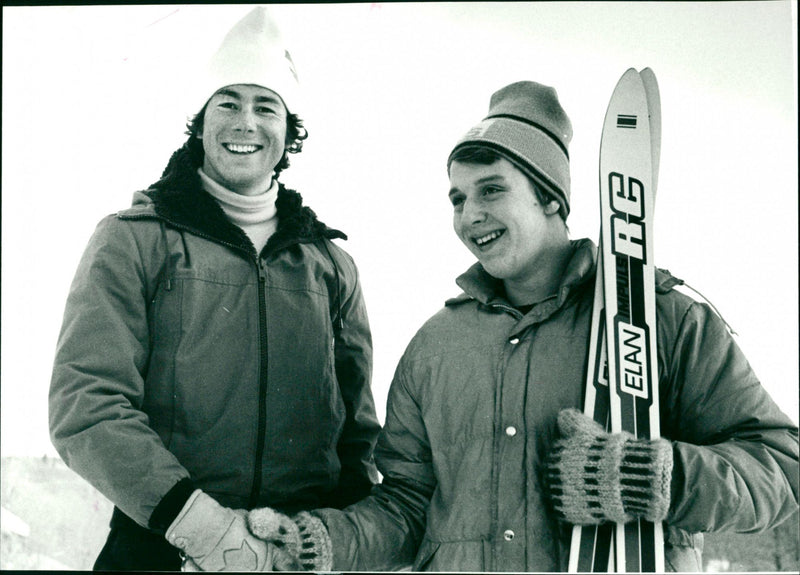 Ingemar Stenmark and Tord Petersson - Vintage Photograph