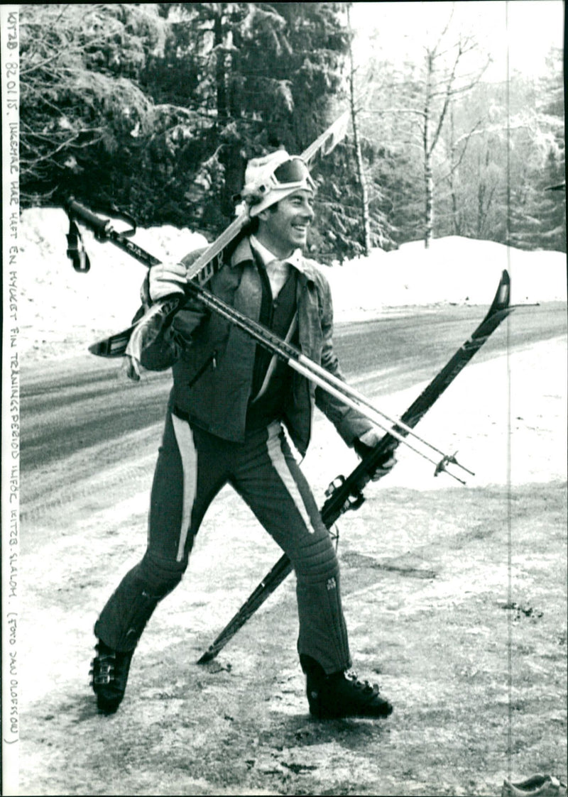 Ingemar Stenmark in Kitzbühel - Vintage Photograph