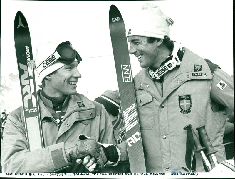 Torsten Jakobsson and Ingemar Stenmark - Vintage Photograph