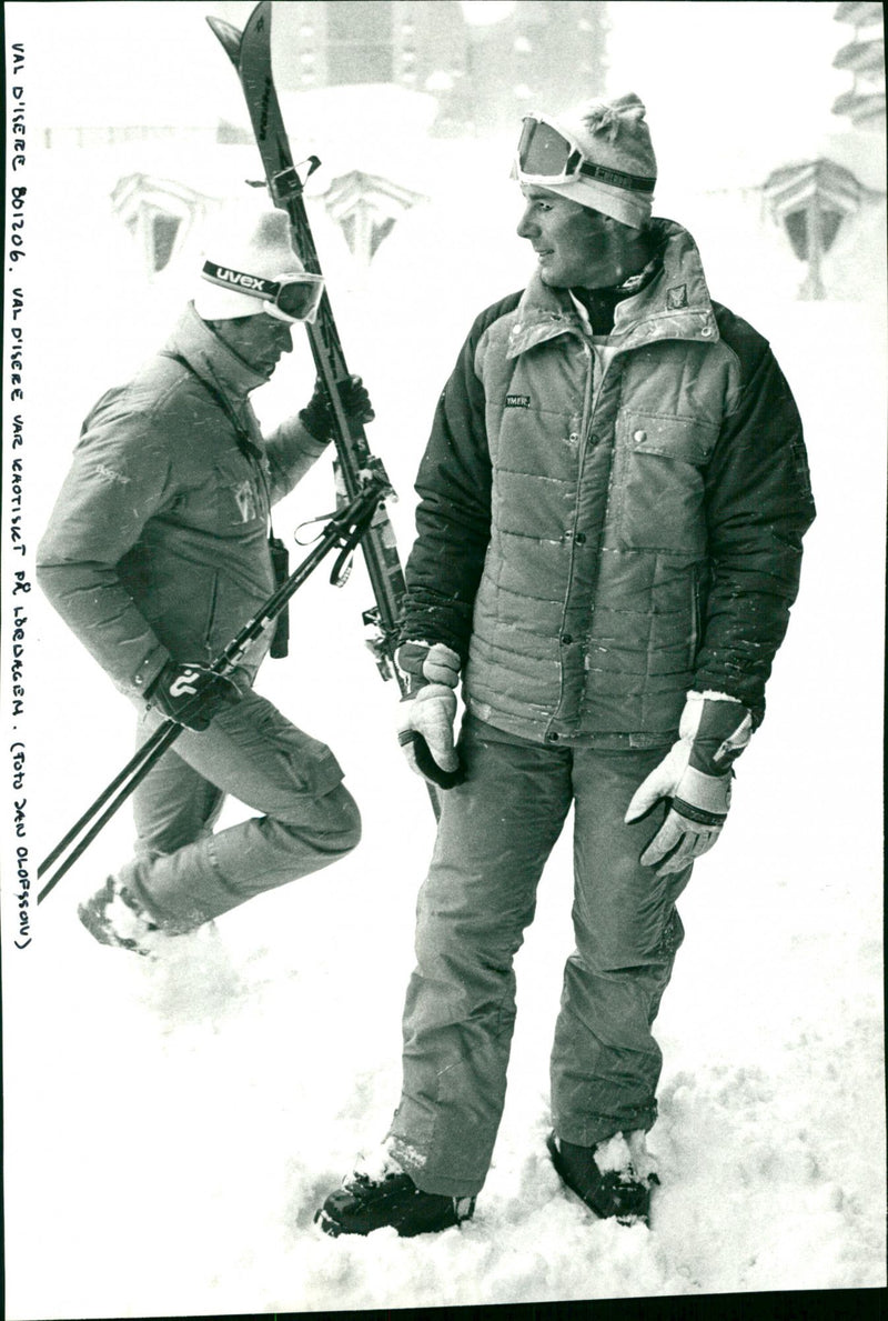 Ingemar Stenmark in Val-d'Isère - Vintage Photograph