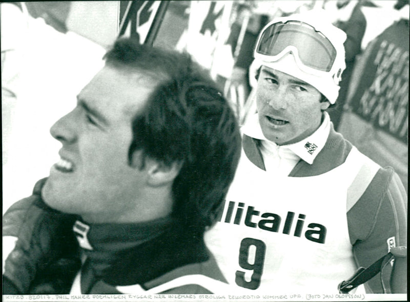 Phil Mahre and Ingemar Stenmark - Vintage Photograph