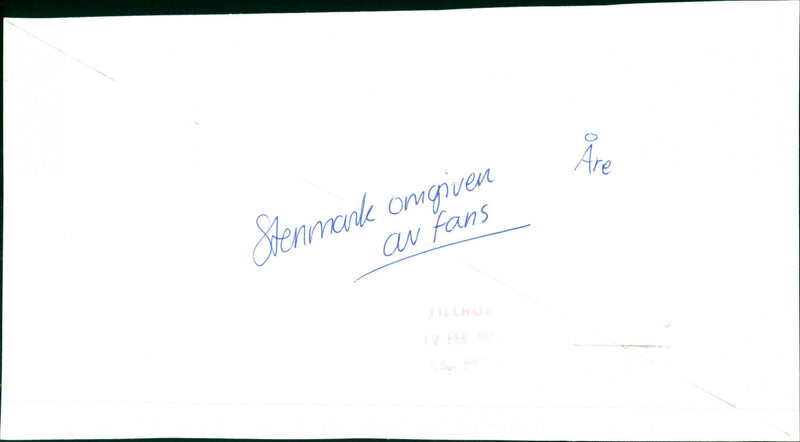 Ingemar Stenmark surrounded by fans in Åre - Vintage Photograph