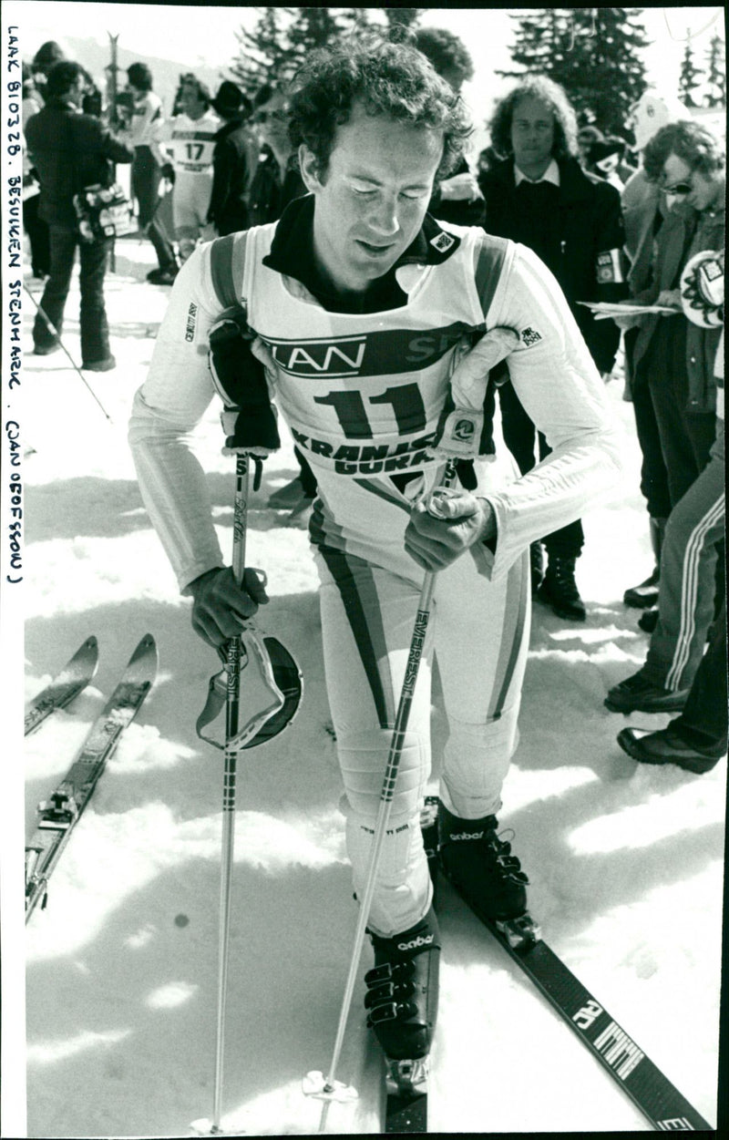 Ingemar Stenmark är besviken - Vintage Photograph