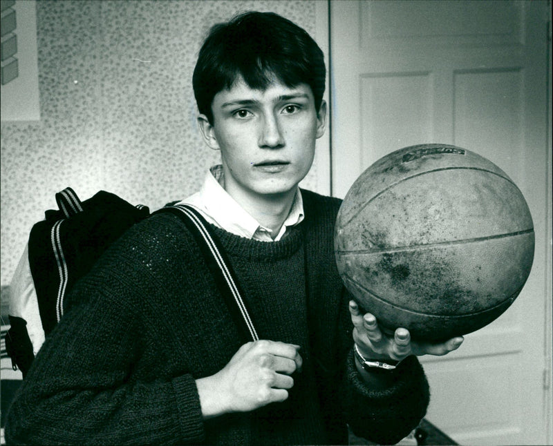 Anders Rudolphi, basketball KFUM Umeå - Vintage Photograph
